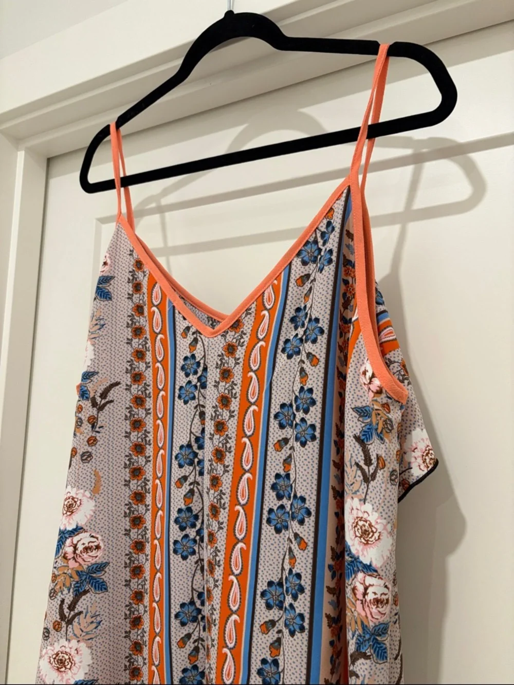 NEW [Haptics] Coral Ruffle V Neck Floral Print Sleeveless Tank Top Women’s 2X - Picture 9 of 9